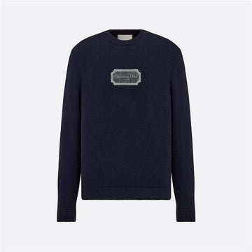 DIOR カシミア刺繍ロゴニット男性用 243M645AT474 76787359