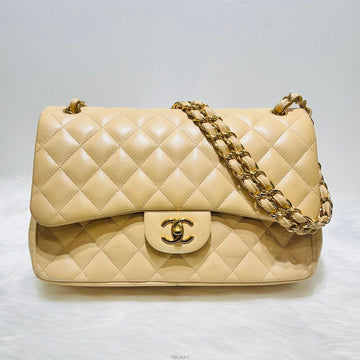 CHANEL Lammleder klassische Schultertasche 14. Generation 138924317