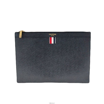 THOM BROWNE Drei Streifen kleine schwarze Clutch 29*28 138931238