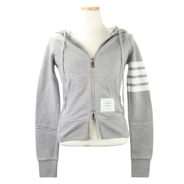 Thom Browne Classic Loopback 4-Bar Full Zip Hoodie 138933949