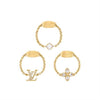 Louis Vuitton Lady LV Bracelet Gold M1582A 139009152 [P]