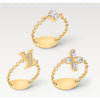 LOUIS VUITTON Lady LV Ring Set Gold M1604 / Ring 139009153 [P]