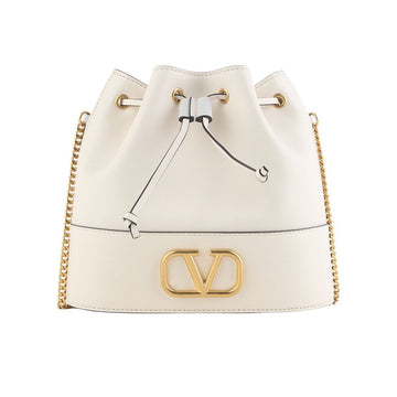 Valentino Gold V Logo Chain Bucket Crossbody Bag 35234Y 139042997
