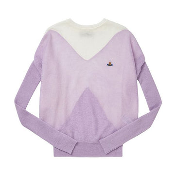 VIVIENNE WESTWOOD バイカラー ハート モヘア ウール ニット 1803001W Y000P O401 144732703