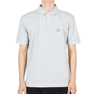 CP COMPANY Männer Stickerei Logo Jersey PK Kurzarm (Hellgrau) 18CMPL290A 006057O 800 137645737 [P]