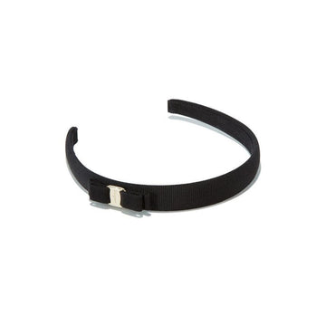Salvatore Ferragamo Gold-Tone Ribbon Hairband Black 34-0086 0430314 43752326