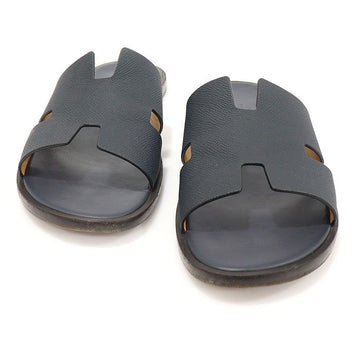 HERMES Marine Navy Epsom Kalbsleder Izmir Sandalen Slipper 43.5 139194678