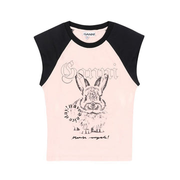 Ganni T4159 065 Women's Short Sleeve T-shirt 138574981