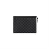 Louis Vuitton Pochette Voyage MM Damier Pattern Black N41696 139232418 [P]