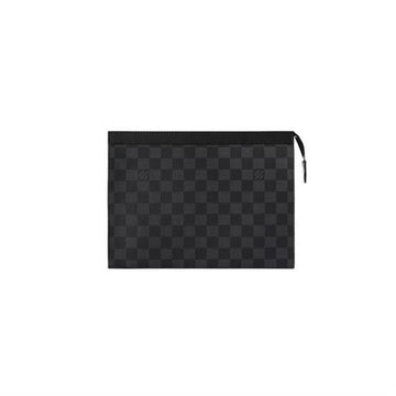 LOUIS VUITTON Pochette Voyage MM Damier Pattern Black N41696 139232418 [P]