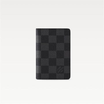 Louis Vuitton Pocket Organizer Damier Pattern Black N63143 139232423 [P]