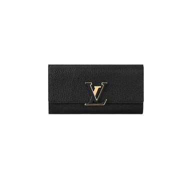 Louis Vuitton Capucines Wallet Black M61248 139280319 [P]