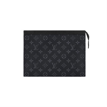 LOUIS VUITTON Pochette Voyage MM Monogram Eclipse Black M61692 139280322 [P]