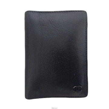 CHANEL Black Leather Card Holder 29 Series 139239208