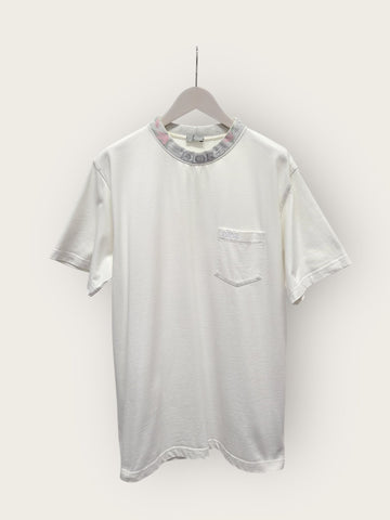 DIOR X ダンカングランド X チャールストン ホワイト ネック ロゴ 半袖Tシャツ 58121452