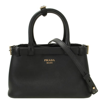 Prada Double Belt Buckle Small Leather Handbag 1BA418 2CYS F0002 V OOO 139333222 [P]