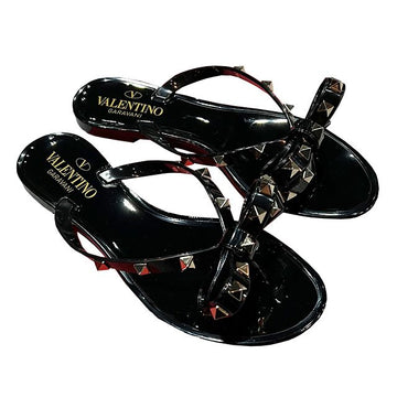 VALENTINO ロックスタッド ボウ フラット サンダル フリップフロップ 4W2S0552 PVS 0NO 123758511