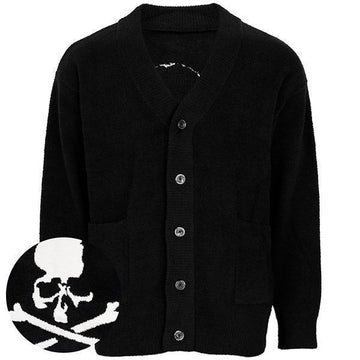 MASTERMIND JAPAN Mastermind Black Skull Lounge Cardigan MW24S13 BL056 116926070 [P]