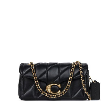 COACH ブラック タビー 20 キルティング チェーン ショルダーバッグ 20 CP149 139307097