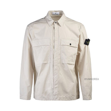 Stone Island Men's Chest Pocket Snap Button Shirt 139346062