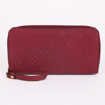 LOUIS VUITTON バーガンディ アンプレンタ ZIP 長財布 M62214 139383233