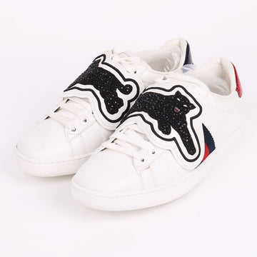 GUCCI Schwarze Tigerpatch Damen Sneaker 481153 139383297