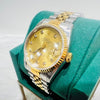 Rolex 16233 18k Gold Combi Datejust 10p Diamond Men's Watch 139383617 [P]