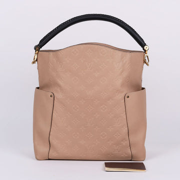 Louis Vuitton Beige Leather Bagatelle Top Handle Bag M50696 139383885