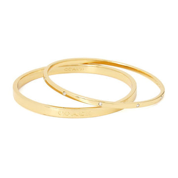 Coach Signature Duo Women's Bangle Bracelet 520598 GLD 710 139384054