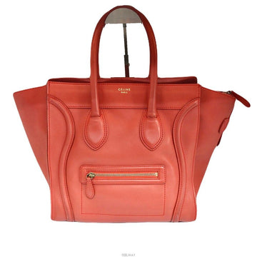Celine Luggage Nano Orange Tote Bag 139397396