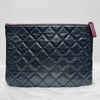 CHANEL A69252 Caviar Classic Black Medium Silver Clutch Bag 19 Series 139397420 [P]