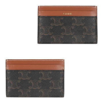 CELINE Trio-Canvas- und Kalbsleder-Kartenetui 10P322EEN 04LU 139398726