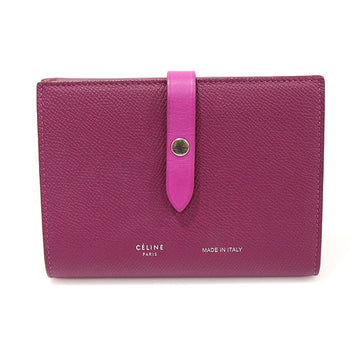 CELINE グレープ グレイン カーフスキン マルチファンクション ミディアム ストラップ 財布 104813AI5.33GP 139427352