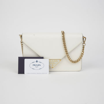 Prada Triangle Logo Chain Shoulder Crossbody Bag 1BD318 139225491