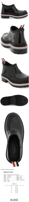 THOM BROWNE 23SS ストライプタブ ラバーガーデンブーツ ブラック 05690 001 48463286 [P]