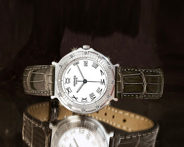 Omega Captain Nemo White Dial Men's Alligator Leather Watch 139428458 [P]