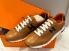 HERMES トレイルスニーカー ブラウン ブラック ロゴ 41 139429433 [P]