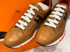 HERMES トレイルスニーカー ブラウン ブラック ロゴ 41 139429433 [P]