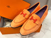 Hermes Paris Loafer Suede Peach 139429643 [P]