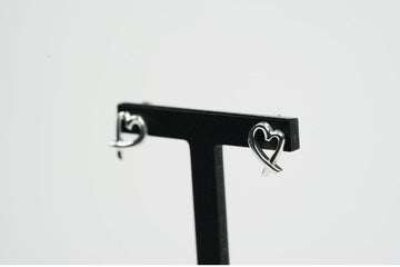 Tiffany & Co Loving Heart Medium Silver Earrings 139429849 [P]