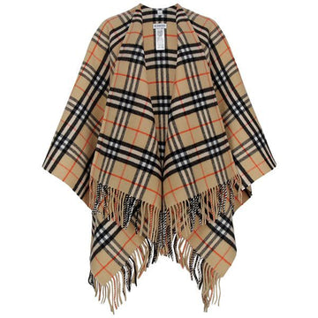 BURBERRY Sand Check Wollkaschmir Cape 25FW 8102992 139448698