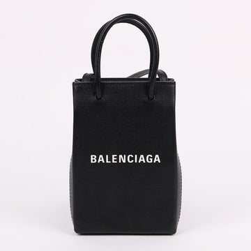 BALENCIAGA Schwarze Phone Logo Mini Crossbody-Bag 693805 139448846