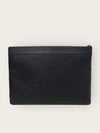 Louis Vuitton Black Pochette Monogram Shadow Clutch Bag 139455616 [P]