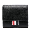 THOM BROWNE 25SS ペブルグレインレザー 二つ折り財布 ブラック 00198 001 162256394 [P]