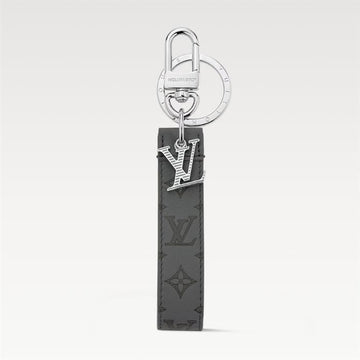 Louis Vuitton Shadow Dragonne Key Holder Bag Charm Gray M82373 stamp 139543543 [P]