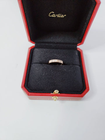 Cartier C de 1P Diamond Pink Gold Ring 46 139553091