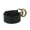 GUCCI ダブルGバックルレザーベルト 400593 AP00T 1000 30112755 [P]