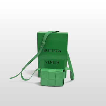 Bottega Veneta Intrecciato Candy Cassette Crossbody Bag Green 667048 139580081