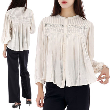 LOUISE MISHA Bluse Größe 44 Lucky Chance WRIS23B0229 CREME 49670044