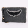 Zadig & Voltaire Denim Grey Strap Clutch Bag 139582196 [P]